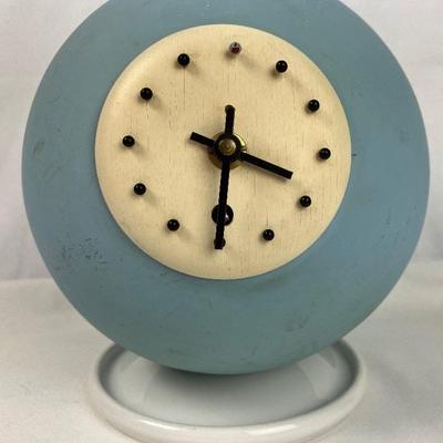 RARE Mid Century 1950's Peter Pepper Products Ceramic Clock (Originally from Weather Station)- Germany