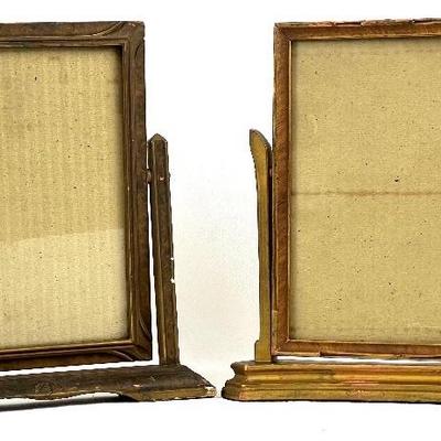 Two Antique Tabletop Wooden Swivel Frames - From the Art Deco Era 1920's-1930's