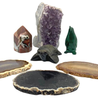 Stunning Stones - Amethyst, Agate, Geode, Malachite