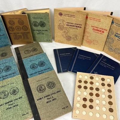 Collection of 16 Vintage Coin Books