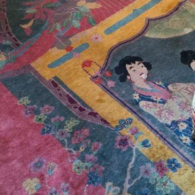 Art Deco Chinese Rug - Amazing Colors! 