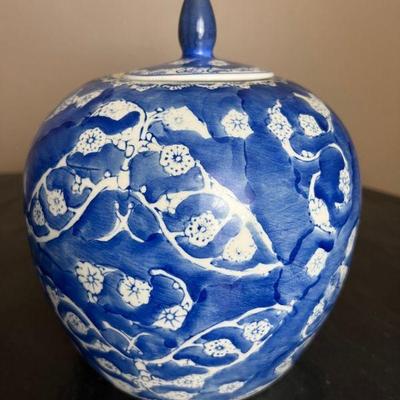 Blue Chinese Ginger Jar