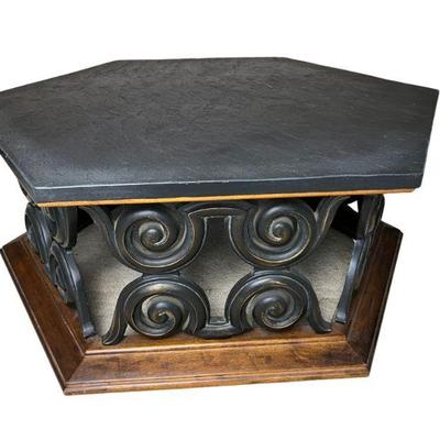 Drexel 1969 Hexagonal "Slate" Top Coffee Table $200 starting bid