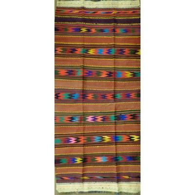 ABC Rugs Kilims Collection Authentic Hand-Knotted Sanandaj Vintage Kilims Natural Wool Seneh Collection Area Kilim 10'8" X...