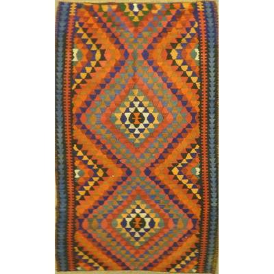 ABC Rugs Kilims Collection Authentic Hand-Knotted Sanandaj Vintage Kilims Natural Wool Seneh Collection Area Kilim 11'6" X...