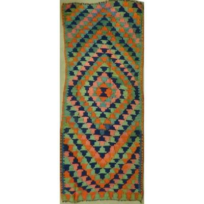 ABC Rugs Kilims Collection Authentic Hand-Knotted Sanandaj Vintage Kilims Natural Wool Seneh Collection Area Kilim 8'0" X...