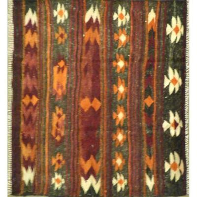 ABC Rugs Kilims Collection Authentic Hand-Knotted Sanandaj Vintage Kilims Natural Wool Seneh Collection Area Kilim 4'2" X...