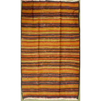 ABC Rugs Kilims Collection Authentic Hand-Knotted Sanandaj Vintage Kilims Natural Wool Seneh Collection Area Kilim 6'6