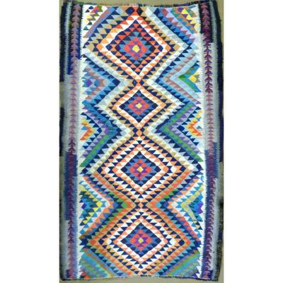 ABC Rugs Kilims Collection Authentic Hand-Knotted Sanandaj Vintage Kilims Natural Wool Seneh Collection Area Kilim 8'10" X...