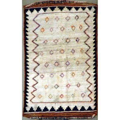 ABC Rugs Kilims Collection Authentic Hand-Knotted Sanandaj Vintage Kilims Natural Wool Seneh Collection Area Kilim 4'7" X...