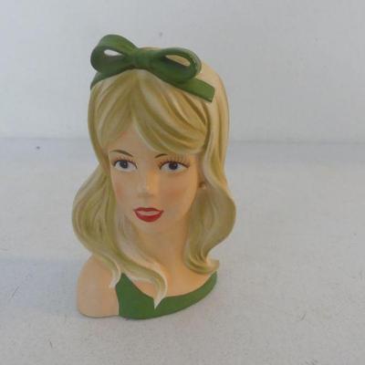 Vintage 1950s Caffco Head Vase - Young Lady #E3144