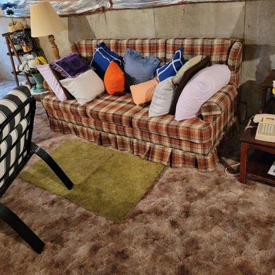FREE PLAID ORLON 1970'S SOFA TO THE FIRST SMART BUYER