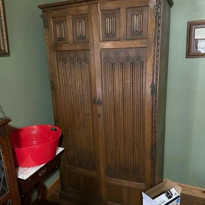 Wood Storage Cabinet/Armoire
