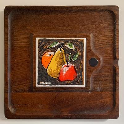 Vtg. mid-century Fred Pres cheese board