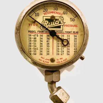 1926 Buick tire pressure gauge.