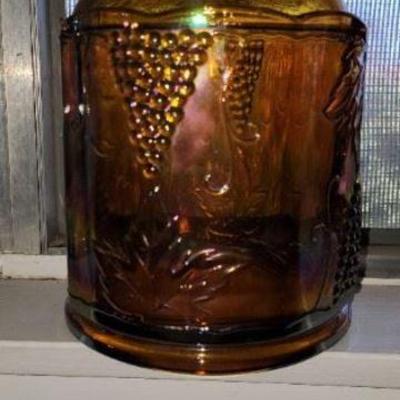 Carnival Glass Cannister 
