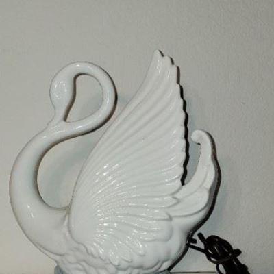 Vintage Swan TV Accent Lamp 