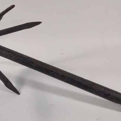 Old Grapnel Iron Boat Anchor 27"