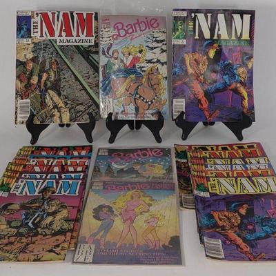 18 Marvel The Nam & Barbie Comic Books