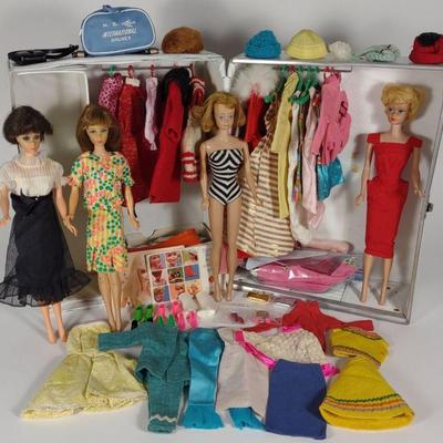 Vintage 1960s Barbie & Midge Dolls & Outfits