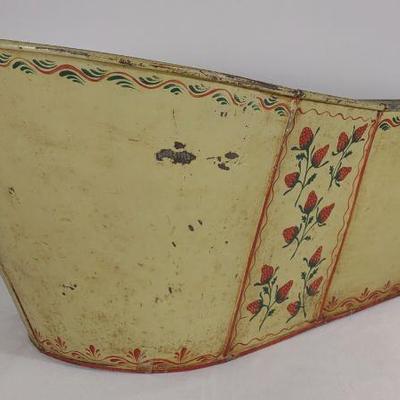 Tole Painted Wash Basin / Tub