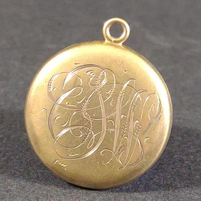 Victorian 1/4 Gold Shell W&H Co Locket