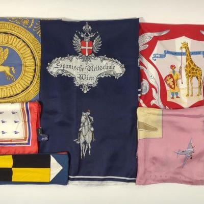 8 Vintage Scarves (Incl. Silk)