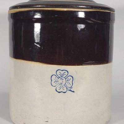 Miller Pottery 5 gal Stoneware Covered Crock