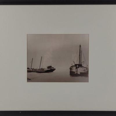 Rehoboth Beached Ships, Madison Bay Co Framed