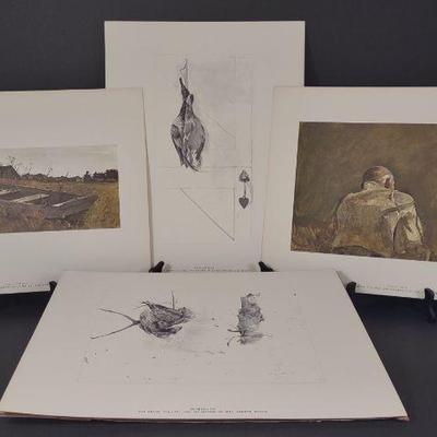 Set of 4 Andrew Wyeth Four Seasons Prints