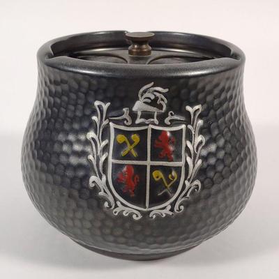 Vtg Crown Devon Tobacco Jar Humidor