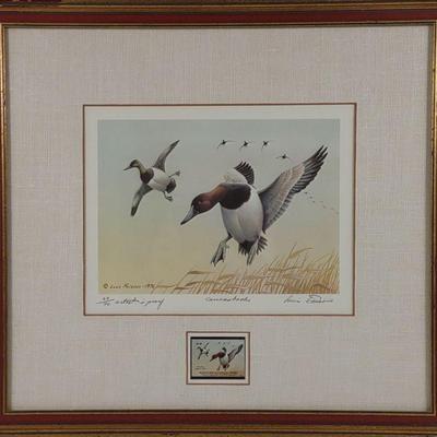 Louis Frisino Signed AP 1976 Duck Stamp Print