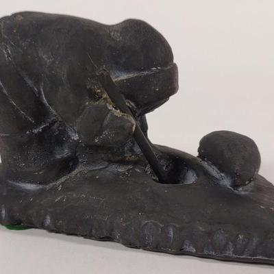 Inuit Sculpture of Hunter & Seal