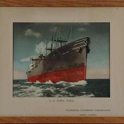 S. S. Topa Topa Steamship Framed Art