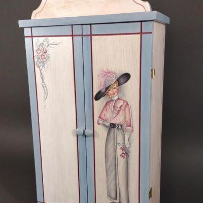 Paula Lawton Painted Miniature Cabinet