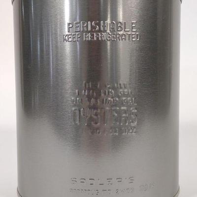 Sadlers Oysters 1 Gal. Tin Advertising Can