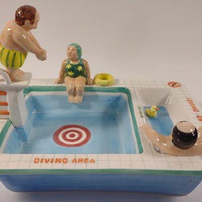 Ceramic Chip Dip Swimming Pool Bowl