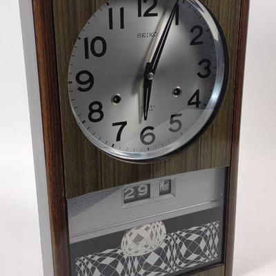 Vintage Seiko 30 Day Wall Clock (Works)
