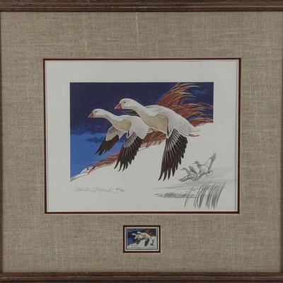 Martin Murk Signed 1977 $5 Federal Duck Stamp Art