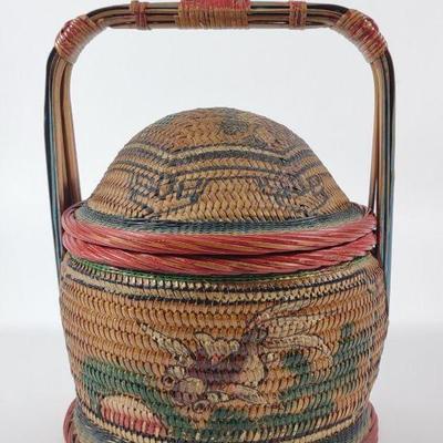 Woven Chinese Betrothal Wedding Basket