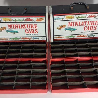 2 1960s Mattel Miniature Cars Carry Cases