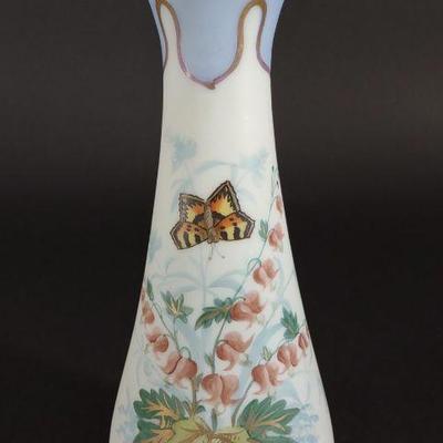 Bristol Hand Painted Butterfly Vase