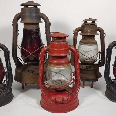 5 Dietz Little Wizard & Blizzard Lanterns