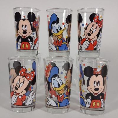 6 Vintage Walt Disney Company Juice Glasses