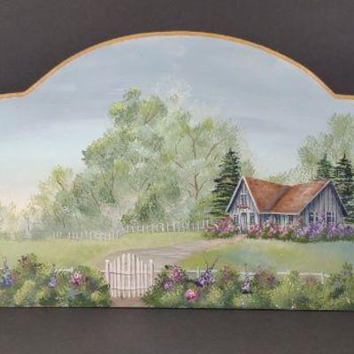 Paula Lawton Painting on Door Topper Decoration