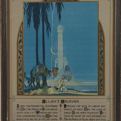 Lee Mero (1885-1977) Allahs Prayer Illustration