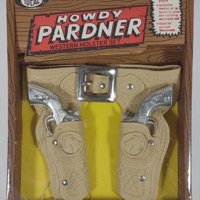 Ideal Howdy Pardner Western Toy Pistol Set (NIB)