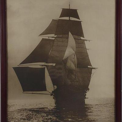 Willard Worden Framed Print of Sailing Ship