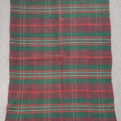 Vintage Horner Wool Plaid Blanket