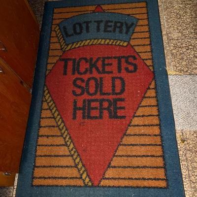 Lottery Tickets Sold Here Rug/Mat
